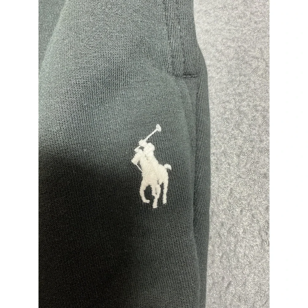 Polo Ralph Lauren Pants Mens S Black Jogger Fleece Slim Cotton Polyester